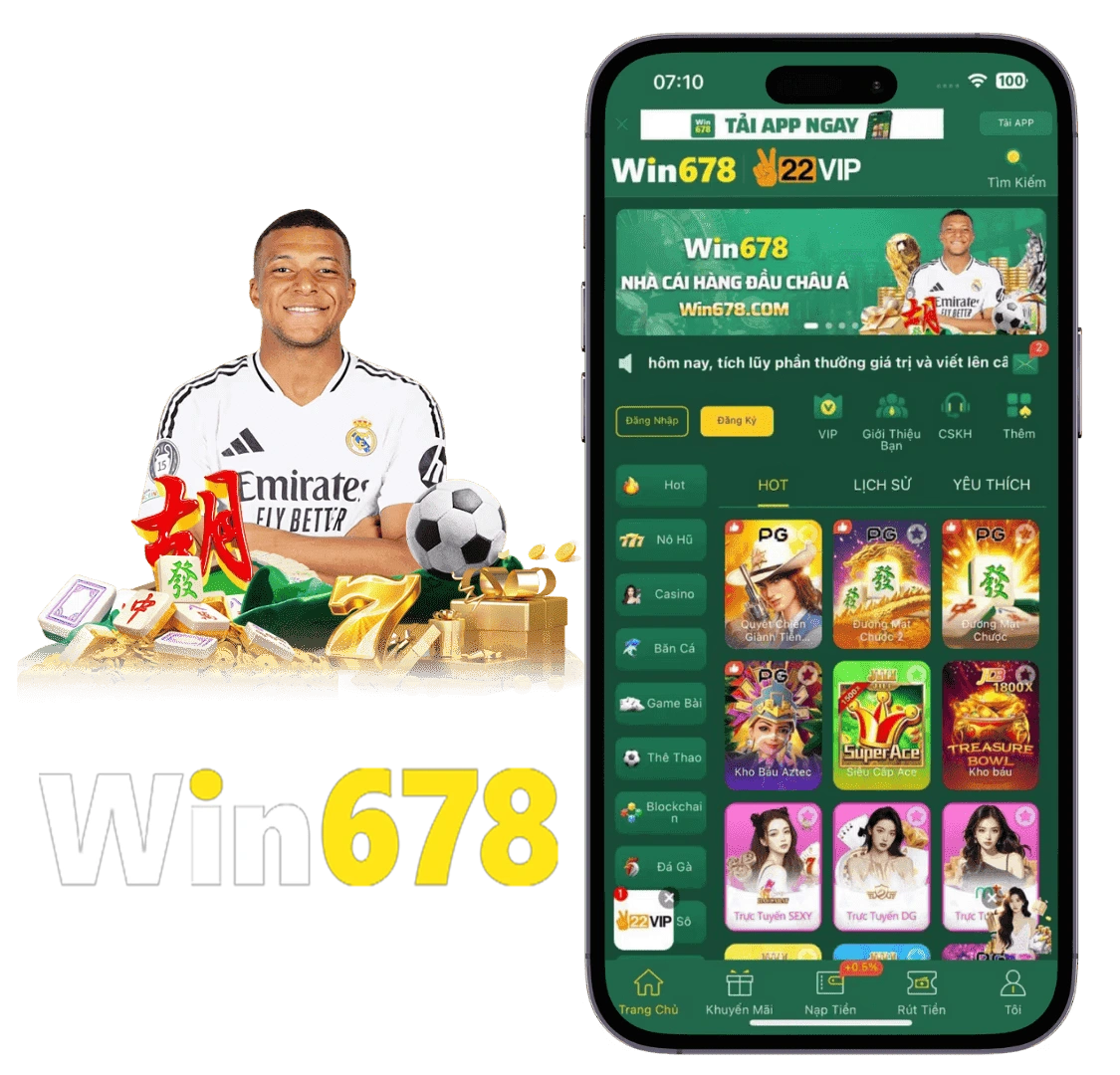 Dịch vụ mobile Win678 trên điện thoại
